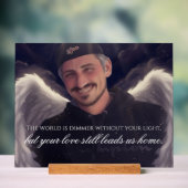 Custom Memorial Acryl Bord (Neutraal)