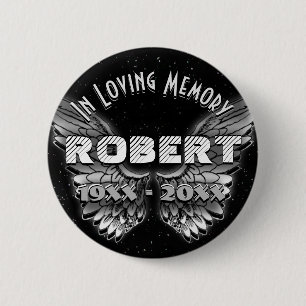 Custom Memorial Angel Ronde Button 5,7 Cm