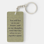 Custom Memorial Anique Gold Kijk Sleutelhanger (achterkant)