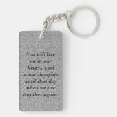 Custom Memorial Anique Silver Kijk Sleutelhanger (achterkant)