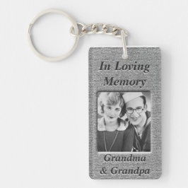 Custom Memorial Anique Silver Kijk Sleutelhanger