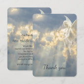 Custom Memorial Bedankt Kaart (Voorkant / Achterkant)