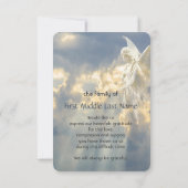 Custom Memorial Bedankt Kaart (Achterkant)