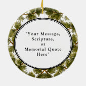 Custom Memorial Cardinand and Angels Keramisch Ornament (Achterkant)