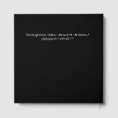 Custom Memorial Forget Me Not Stain Glass Funeral Gastenboek (Achterkant)