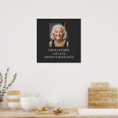 custom Memorial funeral memory Poster (Keuken)