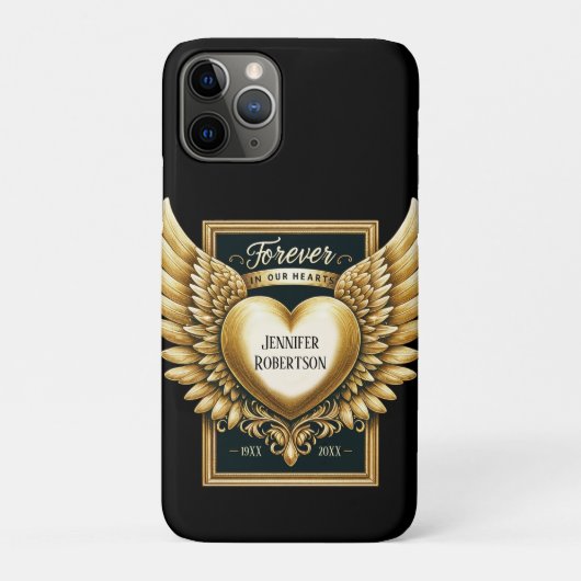 Custom Memorial Heart Case-Mate iPhone Case (Achterkant)