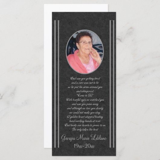 Custom Memorial Keepsakes (Voorkant / Achterkant)