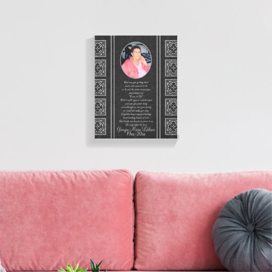 Custom Memorial Keepsakes Canvas Afdruk (Insitu (Woonkamer))