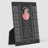 Custom Memorial Keepsakes Fotoplaat (Zijkant)