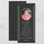 Custom Memorial Keepsakes Funeral Kaarten (Voorkant / Achterkant)