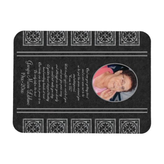Custom Memorial Keepsakes Magneet (Horizontaal)