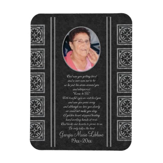 Custom Memorial Keepsakes Magneet (Verticaal)