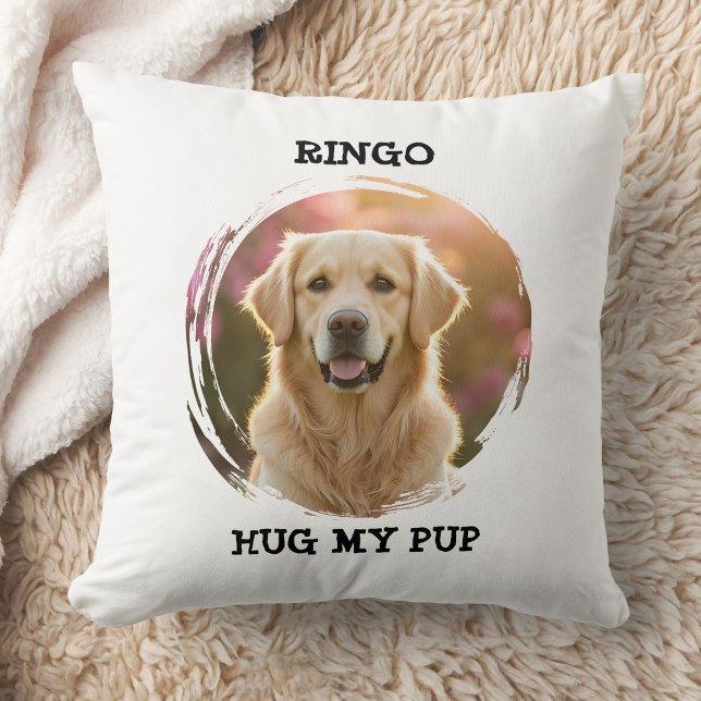 Custom Memorial Pet Pillow Hug My Pup Dog Gift Kussen (Creator heeft geüpload)