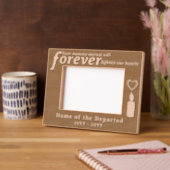 Custom Memorial Remembrance Hearts and Candle Gegraveerde Lijstjes (Links)