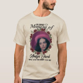 Custom Memorial Rest in Peace T-shirt | scheur (Voorkant)