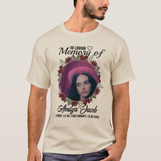 Custom Memorial Rest in Peace T-shirt | scheur (Voorkant)