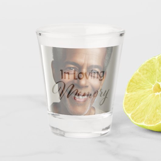 Custom Memorial Tribute - In Loving Memory Keepsak Shot Glas (Voorkant)