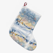 Custom Memory Keepsake Christmas Stocking Grote Kerstsok (Voorkant (Hangend))