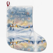 Custom Memory Keepsake Christmas Stocking Grote Kerstsok (Voorkant)