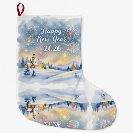 Custom Memory Keepsake Christmas Stocking Grote Kerstsok (Voorkant)