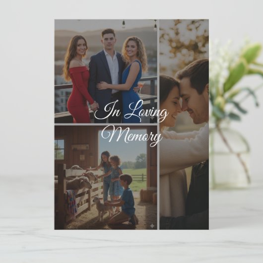Custom Memory Photo Flat Card – Personalized Keeps (Staand voorkant)