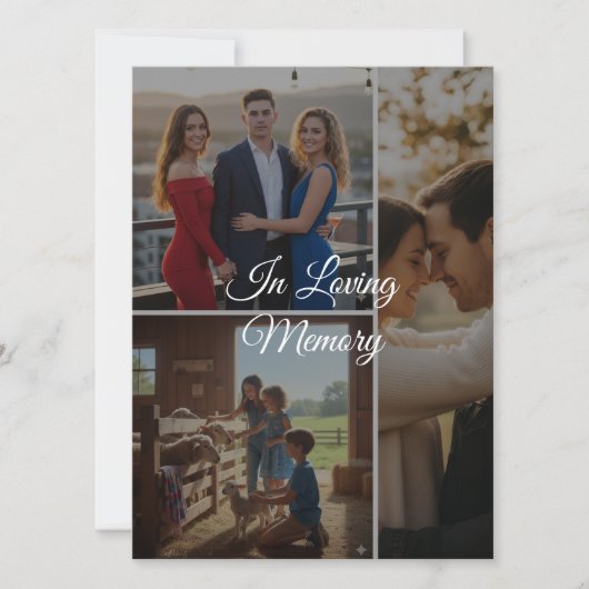 Custom Memory Photo Flat Card – Personalized Keeps (Voorkant)