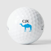 Custom merk golfballen met twee kameel logo (Voorkant)