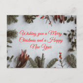 Custom Merry Christmas en een Happy New Year Kaart (Voorkant)