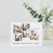 Custom Merry Christmas Kaart Printable Briefkaart (Staand voorkant)