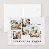Custom Merry Christmas Kaart Printable Briefkaart (Voorkant / Achterkant)