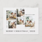 Custom Merry Christmas Kaart Printable Briefkaart (Voorkant)