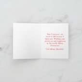 Custom Merry Christmas Kaart voor uw vriendje (Binnen)