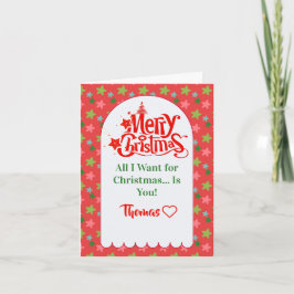 Custom Merry Christmas Kaart voor uw vriendje