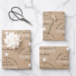 Custom Merry Christmas Kraft Monogram Echtgenote V Inpakpapier Vel<br><div class="desc">Een gepersonaliseerde "Merry Christmas" monogram ontwerp met een Xmas een kraft bruin papier look achtergrond ideaal voor uw man,  vrouw,  vriendin,  vriend. Een ideaal feestelijk ontwerp op maat voor het vakantieseizoen. Pas het monogram aan en maak het uw eigen!</div>