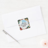 Custom Merry Christmas met Voeg Naam Sticker (Envelop)