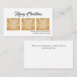 Custom Merry Christmas Photo Business card theme Visitekaartje