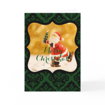 Custom MERRY CHRISTMAS SANTA SKATING with WISHHES