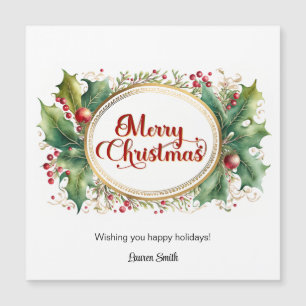 Custom Merry Christmas Script in Goud Bloemen Lijs