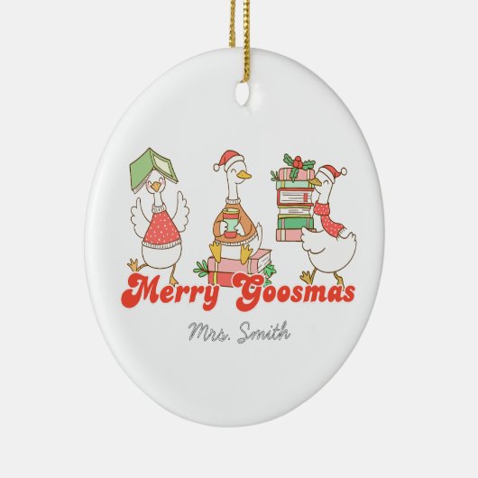 Custom Merry Goosemas Ornament (Rechts)