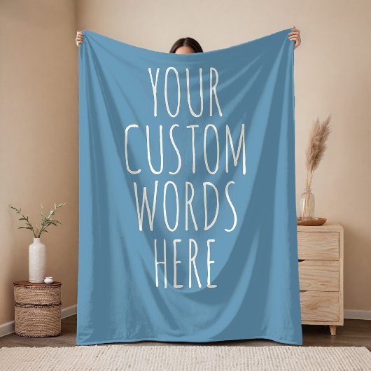 Custom Message Blanket Gift for Mom, Dad & Friends Fleece Deken
