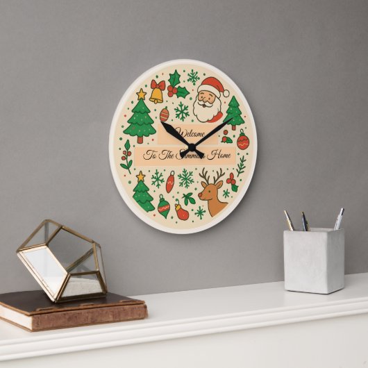 Custom Message Christmas Grote Klok (Kantoor)