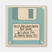Custom Message Computer Floppy Disk Magneet (Voorkant)