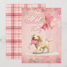 Custom Message Dog Animal Valentines Day
