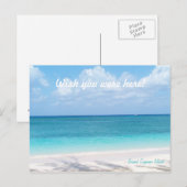Custom Message Grand Cayman Island Briefkaart (Voorkant / Achterkant)