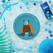 Custom Message Mexican Wrestler Luchador Beer Papieren Bordje (Feest)