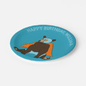 Custom Message Mexican Wrestler Luchador Beer Papieren Bordje (Gekanteld)