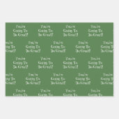 Custom Message New Job Congratulations Gift Inpakpapier Vel (Voorkant 3)