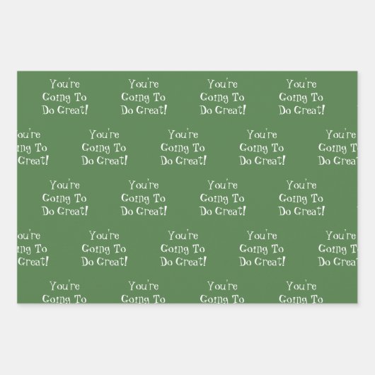 Custom Message New Job Congratulations Gift Inpakpapier Vel (Voorkant 3)