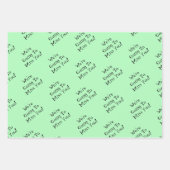 Custom Message New Job Congratulations Gift Inpakpapier Vel (Voorkant 2)